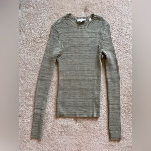 Vince wool crew neck long sleeve sweater top